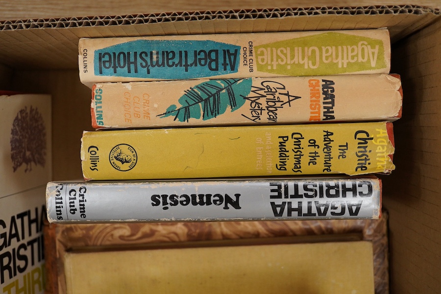 Assorted Agatha Christie novels, an illustrated children’s book and other books. Condition - poor to fair